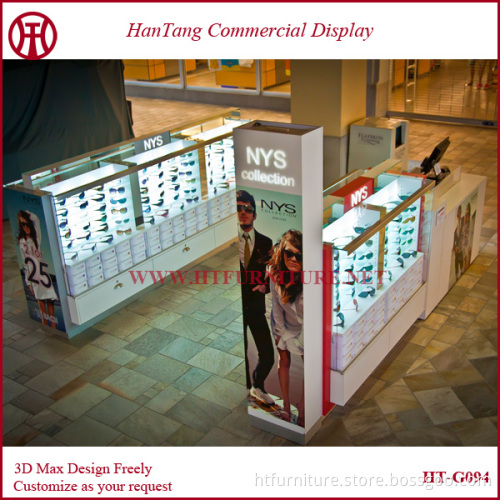 luxurious modern mall sunglass store design